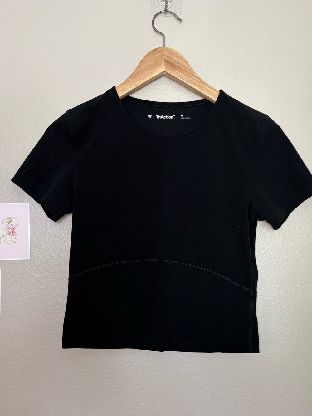Tna/TNAction Black Short Sleeve Crewneck Top medium women’s athletic casual